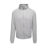 Monty Zip Sweater - Grey Melange