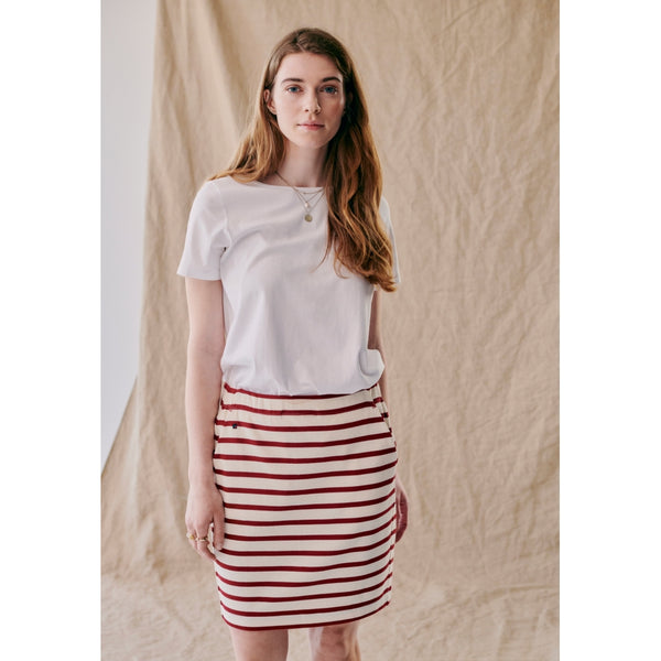 Redgreen Women Nabila Skirt Skirts 147 Dark Red Stripe