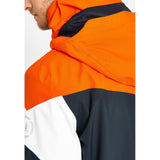 Nikolai Colour Block Jacket - Orange/White/Dark Navy