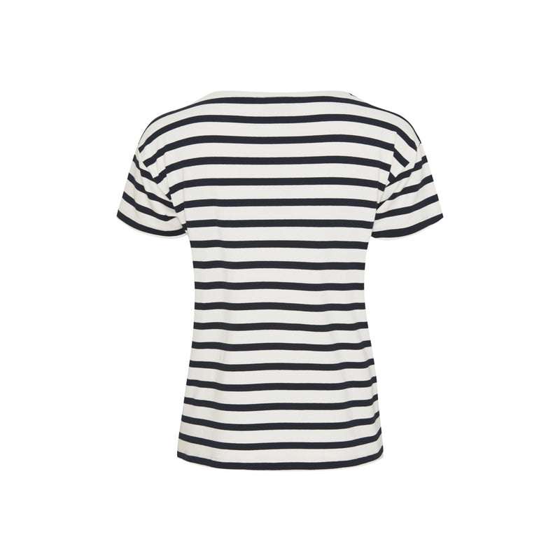 Sea Ranch Nora Short Sleeve Tee Short Sleeve Tee Pearl/Dark Navy