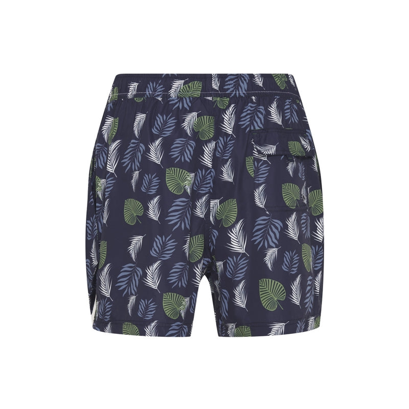 Sea Ranch Palm Printed Swimshorts Swim Shorts SR Navy