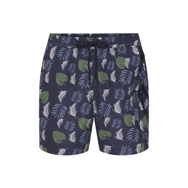 Sea Ranch Palm Printed Swimshorts Swim Shorts SR Navy