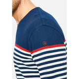 Hauge Long sleeve Striped Tee - SR Navy/SR Red/Pearl