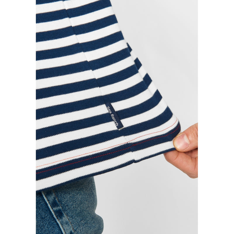 Hauge Long sleeve Striped Tee - SR Navy/SR Red/Pearl