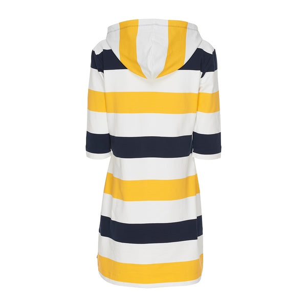 Sea Ranch Ronja Striped 3/4 Sleeve Sweat Dress Dresses / Shirts Lemon/Pearl/SR Navy