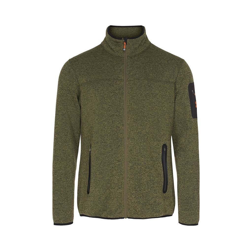 Sea Ranch Sidney Fleece Jacket Fleece Dark Olive Green Melange