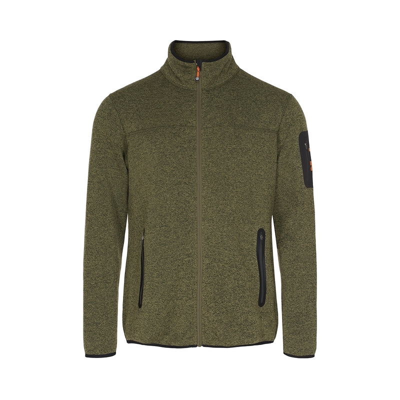 Sea Ranch Sidney Fleece Jacket Fleece Dark Olive Green Melange
