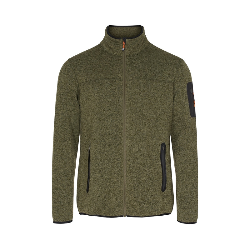 Sea Ranch Sidney Fleece Jacket Fleece Dark Olive Green Melange