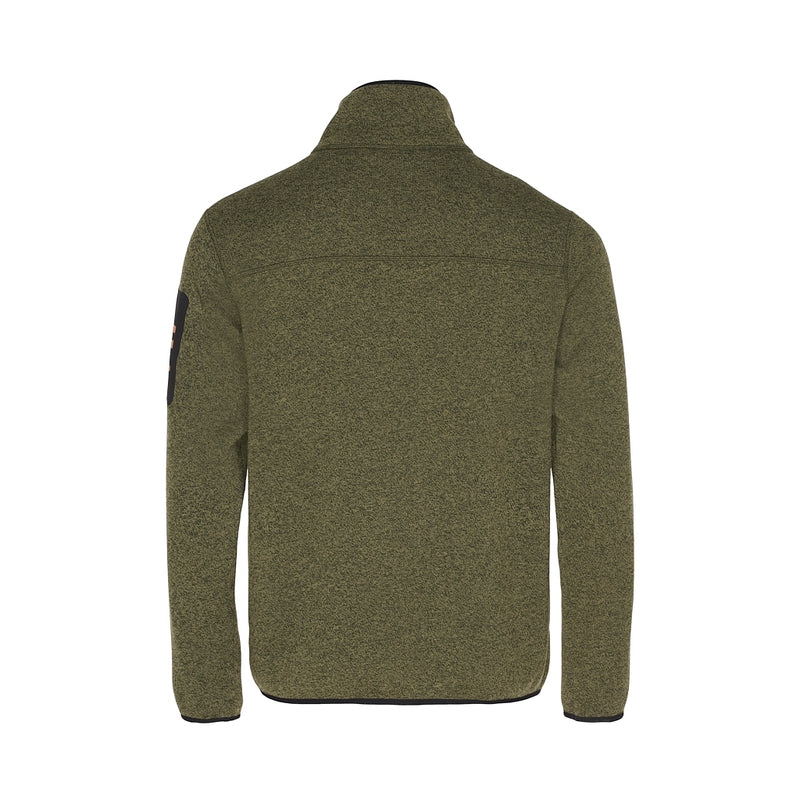 Sea Ranch Sidney Fleece Jacket Fleece Dark Olive Green Melange