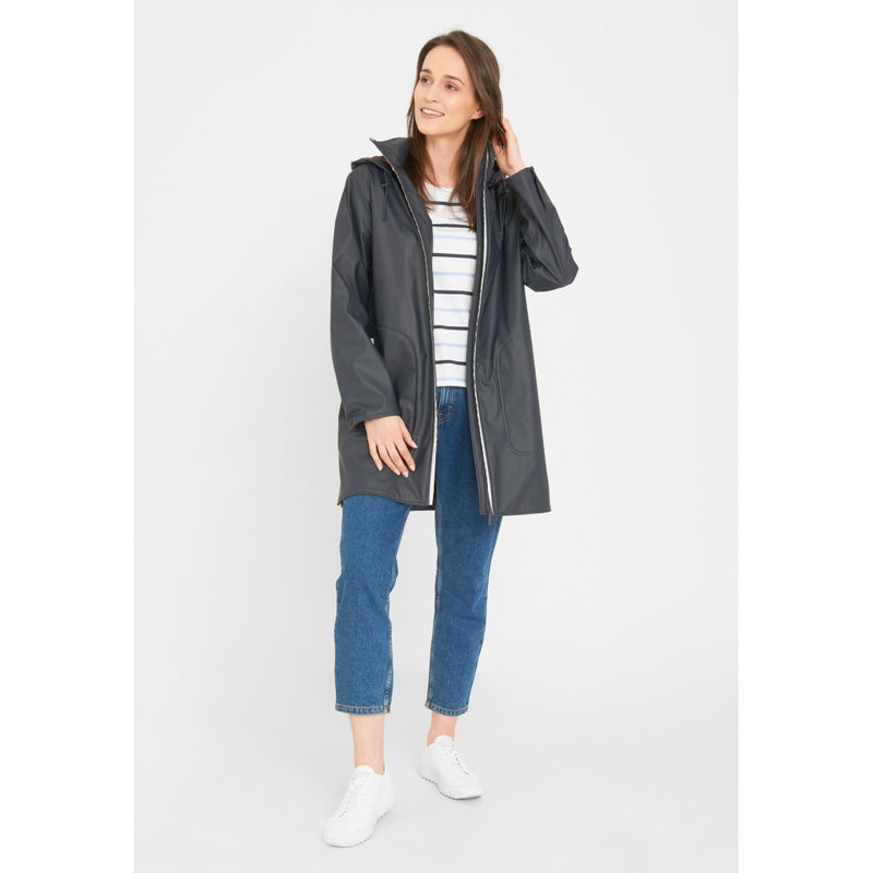 Silla PU Regnjakke - Navy