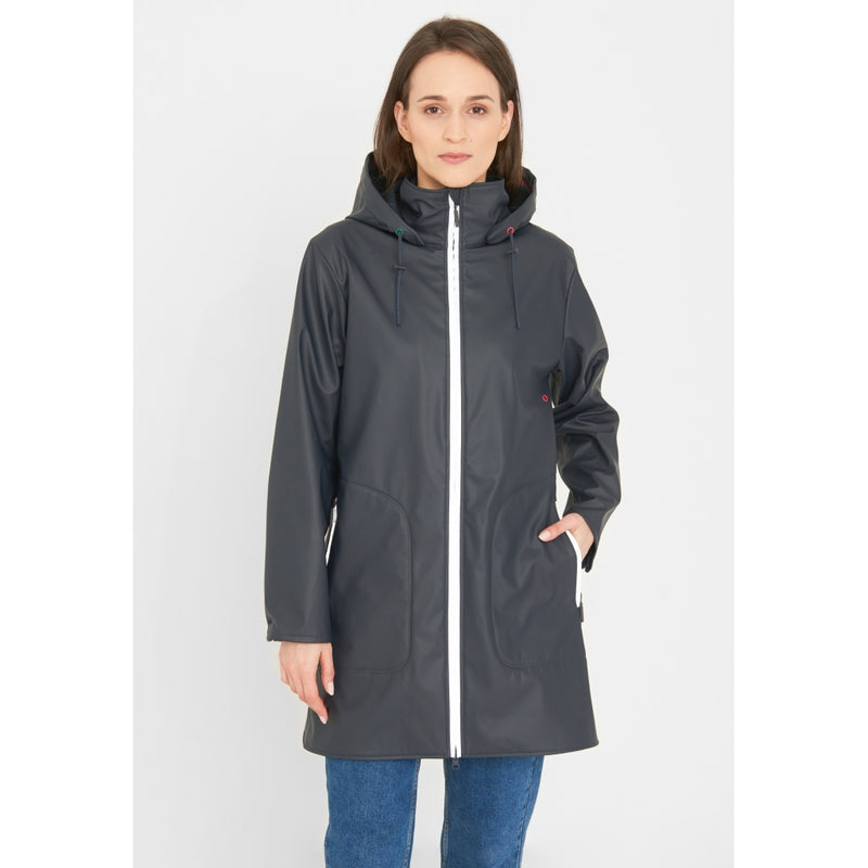 Silla PU Regnjakke - Navy