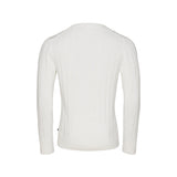 Simon Ribbed Long Sleeve Sweater - Pearl
