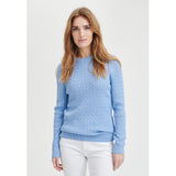 Redgreen Women Simone Cable Knit Knit 062 Light Blue