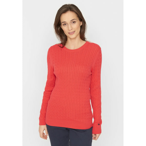 Redgreen Women Simone Cable Knit Knit Light Red