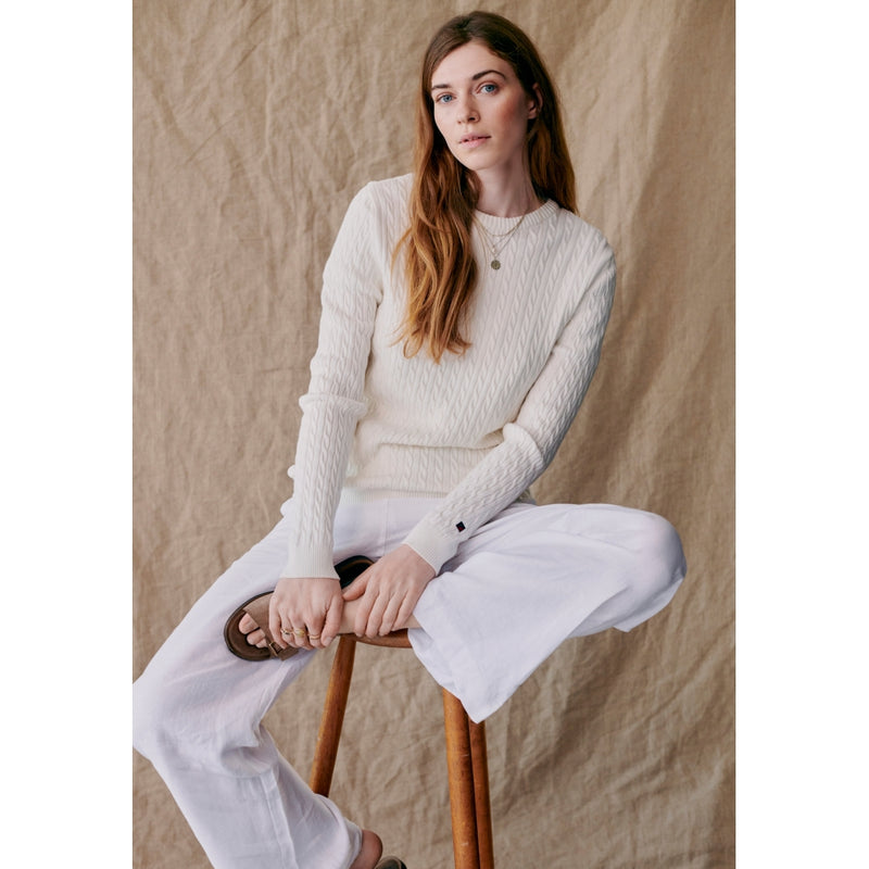 Redgreen Women Simone Cable Knit Knit Off White