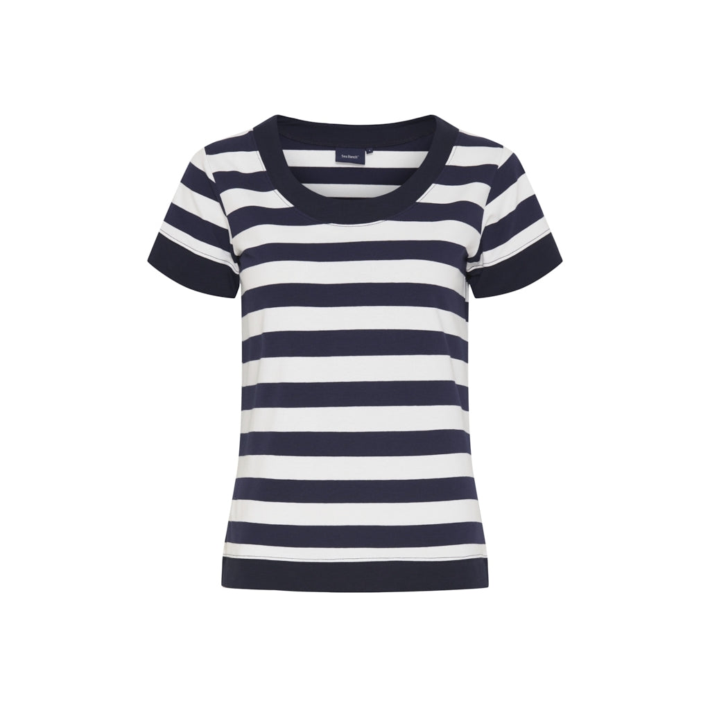 Sea Ranch Tonnere Striped Short Sleeve Tee Short Sleeve Tee SR navy/Pearl/SR Navy