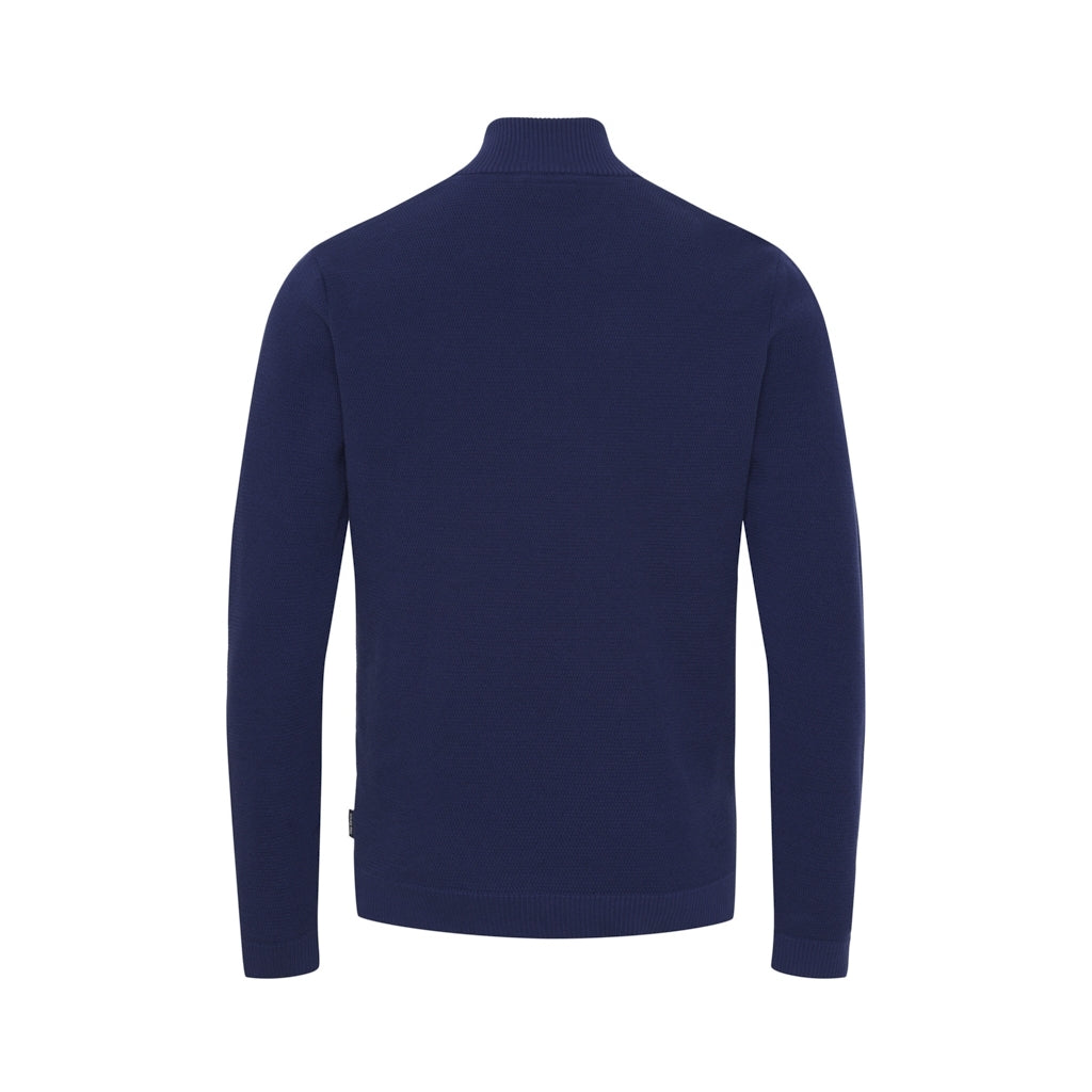 Sea Ranch Torin Honeycomb Half Zip Knit Blue