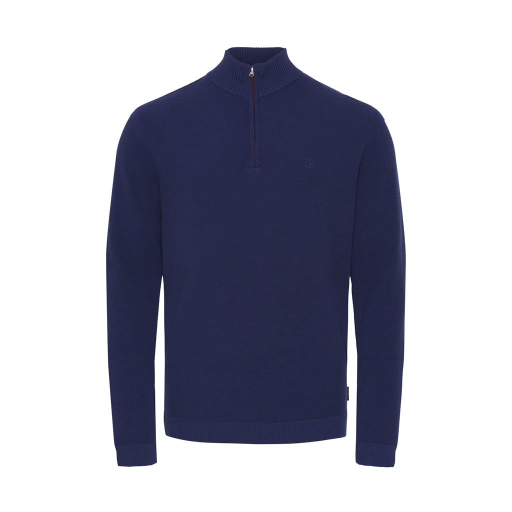 Sea Ranch Torin Honeycomb Half Zip Knit Blue