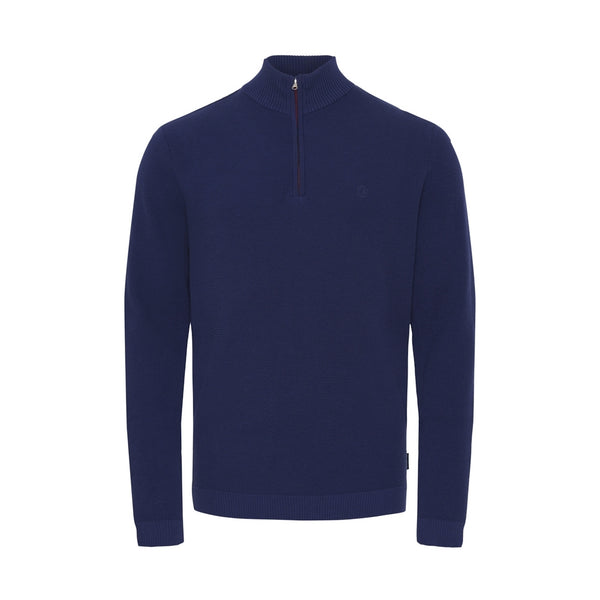 Sea Ranch Torin Honeycomb Half Zip Knit Blue