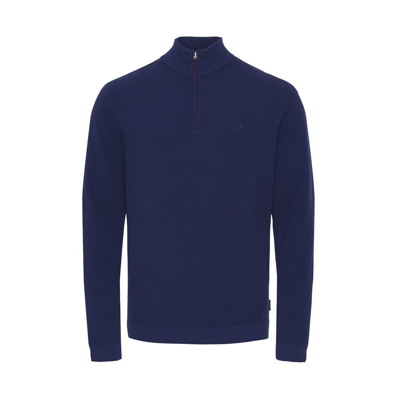 Sea Ranch Torin Honeycomb Half Zip Knit Blue