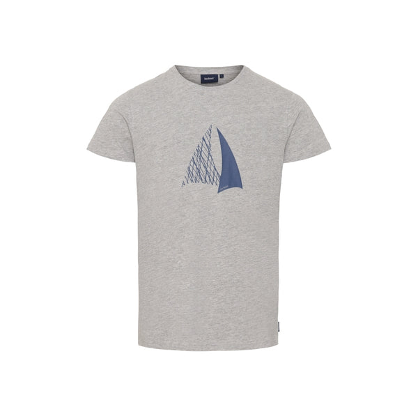 Sea Ranch Villum Grey Melange. Short Sleeve Tee Grey Melange